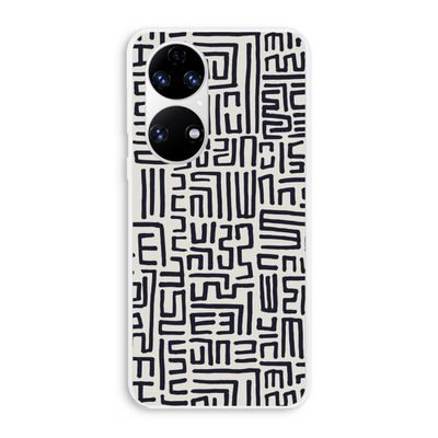 Moroccan Print: Huawei P50 Transparant Hoesje