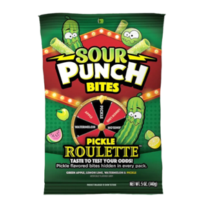 Sour Punch - Bites Pickle Roulette Peg Bag 140 Gram