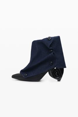 Enkellaars met flap - BLACK - 40