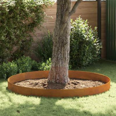 Tuin Grasperkafwerking Roestig 450 x 25 cm Cortenstaal