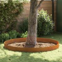 Tuin Grasperkafwerking Roestig 450 x 25 cm Cortenstaal