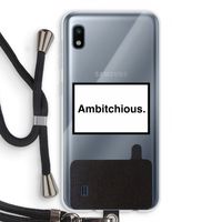 Ambitchious: Samsung Galaxy A10 Transparant Hoesje met koord