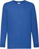 Fruit Of The Loom F240K Kids´ Valueweight Long Sleeve T - Royal Blue - 140