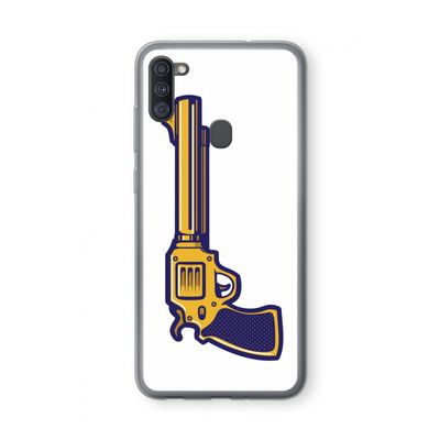 Pew Pew Pew: Samsung Galaxy A11 Transparant Hoesje