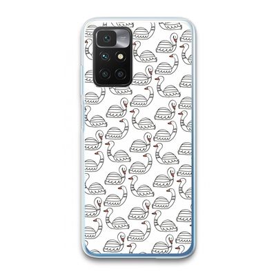 Zwanen: Xiaomi Redmi 10 Transparant Hoesje