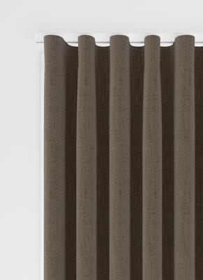Orkney gordijn - Bruin met Wave plooi