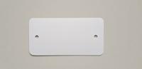 PVC labels 80x150 mm 2 gaten wit 1000 st