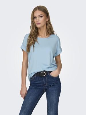 Only Onlmoster S/s O-neck Top Noos Jrs T-shirt Korte Mouw Clear Sky