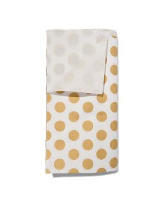 HEMA Tafelkleed - 138 X 220 - Papier - Goud Stippen (goud)