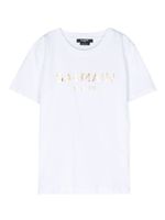 Balmain Kids t-shirt en coton à logo imprimé - Blanc - thumbnail