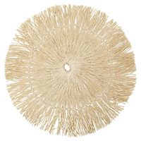 Ronde placemat raffia naturel 38 cm   - - thumbnail