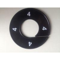 Maatring 9cm zwart/wit 4