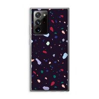 Dark Rounded Terrazzo: Samsung Galaxy Note 20 Ultra / Note 20 Ultra 5G Transparant Hoesje Dark Rounded Terrazzo: Samsung Galaxy Note 20 Ultra / Note 20 Ultra 5G Transparant Hoesje