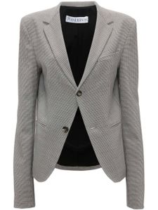 JW Anderson blazer Shrunken à carreaux - Gris