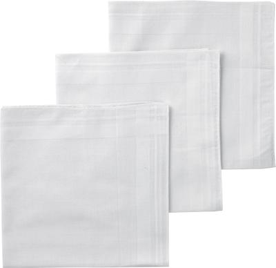HEMA Zakdoeken Wit 40x40 - 3 Stuks (wit)