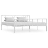 Bedframe metaal wit 180x200 cm