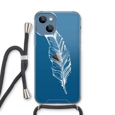 Pluim: iPhone 13 mini Transparant Hoesje met koord