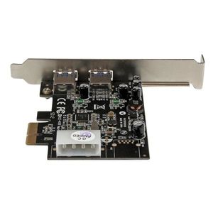 StarTech.com 2-poorts PCI Express (PCIe) SuperSpeed USB 3.0-kaartadapter met UASP LP4-voeding