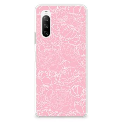 Sony Xperia 10 III | TPU Case | White Flowers