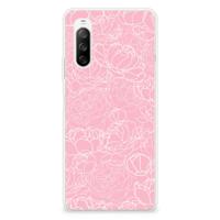 Sony Xperia 10 III | TPU Case | White Flowers
