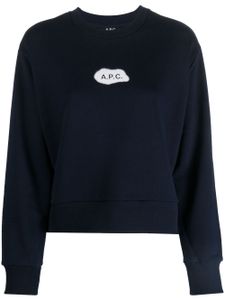 A.P.C. sweat Sibylle en coton - Bleu