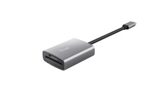 Trust 24136 geheugenkaartlezer USB 3.2 Gen 1 (3.1 Gen 1) Type-C Aluminium