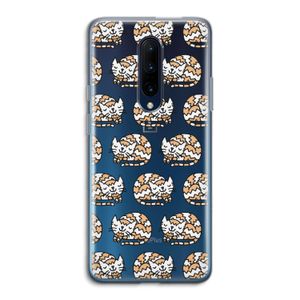 Slapende poes: OnePlus 7 Pro Transparant Hoesje
