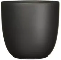 Mica Decorations bloempot Tusca rond 28x25 cm zwart mat