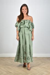 Sage & Ivy rok Daisy sage green