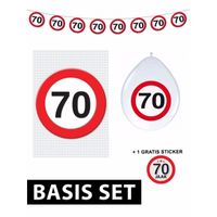 70 jaar stopbord versiering basis set - thumbnail