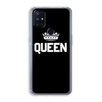 Queen zwart: OnePlus Nord N10 5G Transparant Hoesje