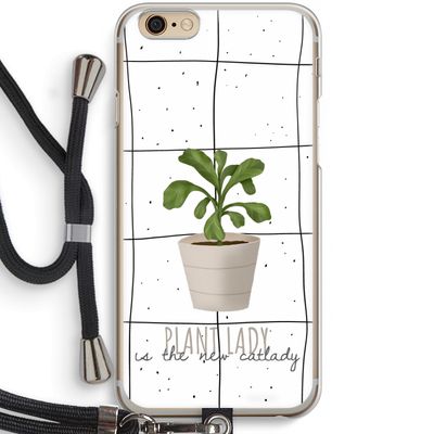 Kamerplant op vensterruit: iPhone 6 / 6S Transparant Hoesje met koord