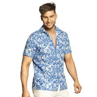 Tropische Hawaii Blouse Blauw Tropische Hawaii Blouse Blauw