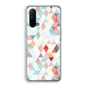 Gekleurde driehoekjes pastel: OnePlus Nord CE 5G Transparant Hoesje