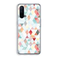 Gekleurde driehoekjes pastel: OnePlus Nord CE 5G Transparant Hoesje
