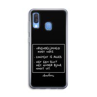 Mijn Motto's: Samsung Galaxy A40 Transparant Hoesje