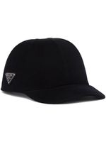 Prada casquette à logo triangulaire - Bleu - thumbnail