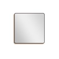 Saniclass Retro Line 2.0 Square Spiegel - 100x100cm - vierkant - afgerond - frame - mat zwart SW5-100