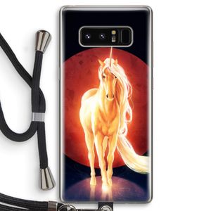 Last Unicorn: Samsung Galaxy Note 8 Transparant Hoesje met koord