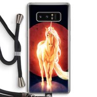 Last Unicorn: Samsung Galaxy Note 8 Transparant Hoesje met koord