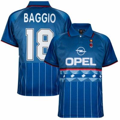 AC Milan 4e Retro Voetbalshirt 1995-1996 + Baggio 18