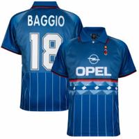 AC Milan 4e Retro Voetbalshirt 1995-1996 + Baggio 18