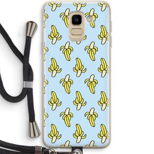 Bananas: Samsung Galaxy J6 (2018) Transparant Hoesje met koord