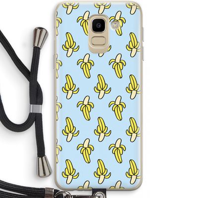 Bananas: Samsung Galaxy J6 (2018) Transparant Hoesje met koord