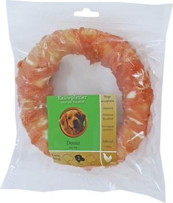 Natuurlijke Snack donut met kip 16 cm zak a 1 stuk - Gebr de boon