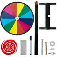 15 Inch Gelukswiel om te Draaien Incl. Gum en Markeerstift Roterende Schijf Geluk Wiel voor Loterij en Woordspelletjes