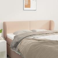 Hoofdbord met randen 147x23x78/88 cm kunstleer cappuccinokleur