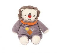 Fisher Price knuffelrammelaar leeuw 28 cm grijs - thumbnail