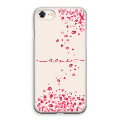 Hartjes en kusjes: iPhone 8 Transparant Hoesje