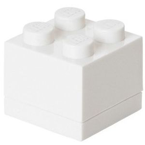 Mini opbergbox Brick 4 wit (4011)